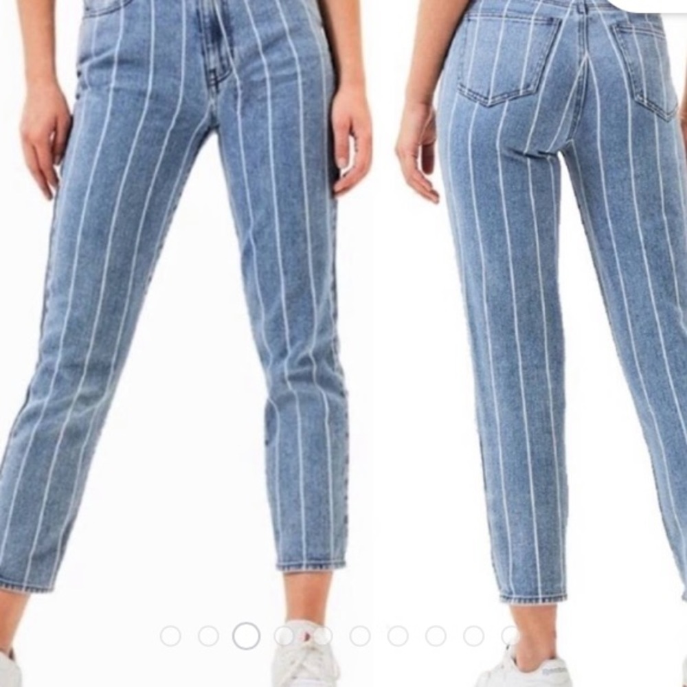Pacsun window pane mom jeans stripper jeans cropped ankle jeans size 22